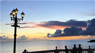 ２０デポアイランド・ボードウォークからのサンセット